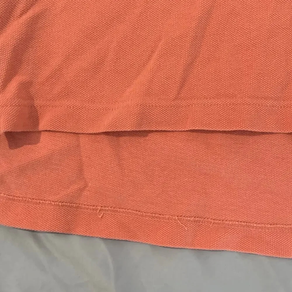 GAP Men’s Polo Shirt – Size L – Rust/Coral – 100% Cotton – Casual Short Sleeve - Picture 5 of 10